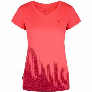 Loap MINETT Dámské technické triko, Růžová,Červená, velikost S