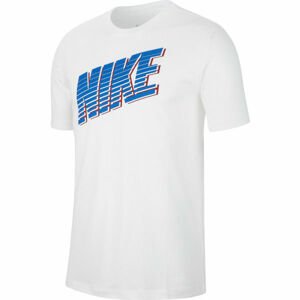Nike NSW TEE NIKE BLOCK M Pánské tričko, bílá, velikost XL