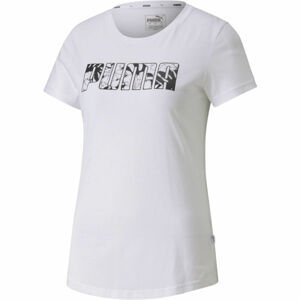 Puma SUMMER TEE Dámské sportovní triko, Bílá,Černá, velikost XL