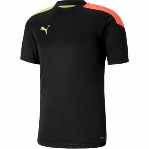 Puma FTBLNXT SHIRT Pánské triko, Černá,Reflexní neon, velikost XXL