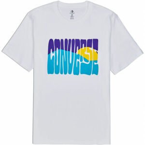 Converse RISING SUN GRAPHIC TEE Pánské tričko, bílá, velikost S