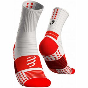 Compressport PRO MARATHON SOCKS Běžecké ponožky, bílá, veľkosť 39-41