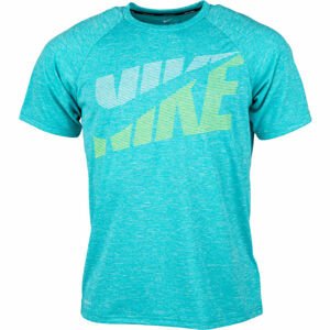 Nike HEATHER TILT modrá S - Pánské tričko do vody