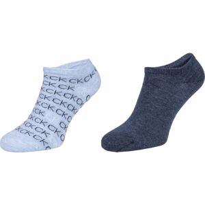 Calvin Klein WOMEN LINER 2P REPEAT LOGO CALLIE Tmavě šedá UNI - Dámské ponožky
