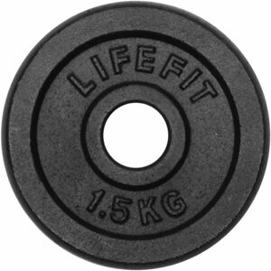 Lifefit KOTOUC 1,5 KG x 30 MM Nakládací kotouč, černá, velikost 1,5 KG