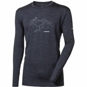 Progress MAGAR TREK Pánské Merino triko, tmavě šedá, velikost XXL
