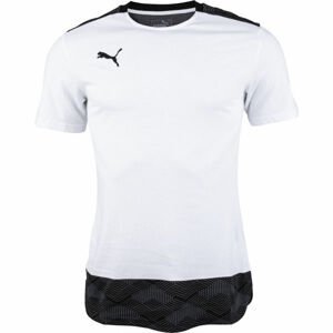 Puma TEAM FINAL 21 CASUALS TEE Pánské triko, bílá, velikost M