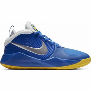 Nike TEAM HUSTLE D9 Dětská basketbalová obuv, Modrá, velikost 7