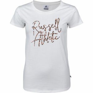 Russell Athletic S/S CREWNECK TEE SHIRT Dámské tričko, Bílá,Zlatá, velikost S