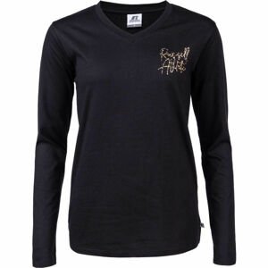 Russell Athletic L/S CREWNECK TEE SHIRT Dámské tričko, Černá,Zlatá, velikost S