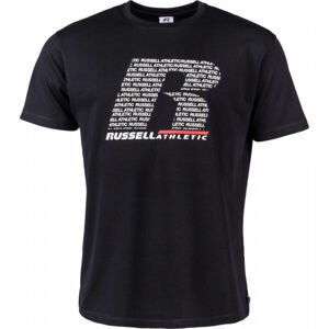 Russell Athletic S/S CREWNECK TEE SHIRT Pánské tričko, Černá,Bílá,Červená, velikost S