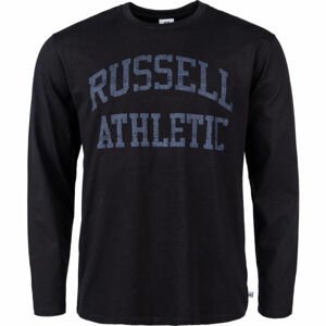 Russell Athletic L/S CREWNECK TEE SHIRT Pánské tričko, Černá,Tmavě modrá, velikost
