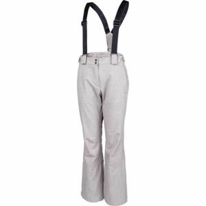 ALPINE PRO ARGA Dámské lyžařské kalhoty, šedá, velikost L