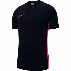 Nike DRY ACDMY TOP SS M Pánské fotbalové tričko, Černá,Růžová, velikost S