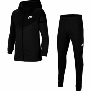 Nike NSW POLY WVN OVRLY TRACKSUIT U Dětská sportovní souprava, černá, velikost S