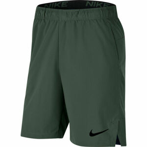 Nike FLX SHORT WOVEN M Pánské tréninkové šortky, Khaki,Černá, velikost S
