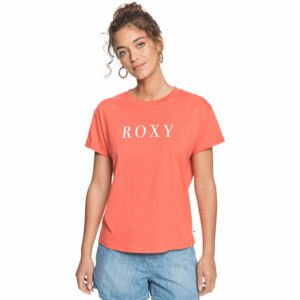 Roxy EPIC AFTERNOON WORD Dámské tričko, Oranžová,Bílá, velikost S