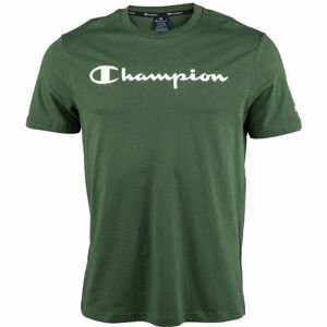Champion CREWNECK T-SHIRT Pánské tričko, tmavě zelená, velikost L