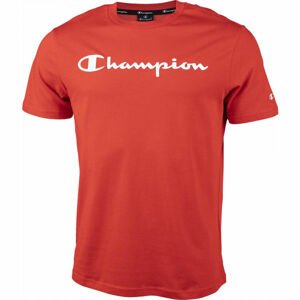 Champion CREWNECK T-SHIRT Pánské tričko, Červená,Bílá, velikost
