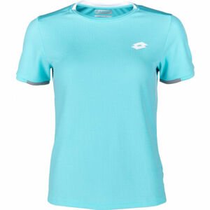 Lotto SQUADRA B TEE PL Chlapecké tenisové triko, Světle modrá,Bílá, velikost M