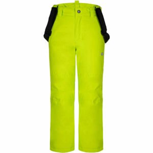 Loap FUXI Dětské lyžařské kalhoty, zelená, velikost 128