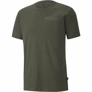 Puma MODERN BASICS TEE Pánské triko, Khaki, velikost XL