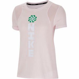 Nike ICNCLSH RUN SS GX růžová L - Dámské běžecké tričko