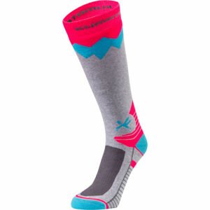 Klimatex TOLI Dětské lyžařské ponožky, šedá, veľkosť 27-30