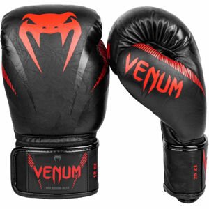 Venum IMPACT BOXING GLOVES Boxerské rukavice, černá, veľkosť 14