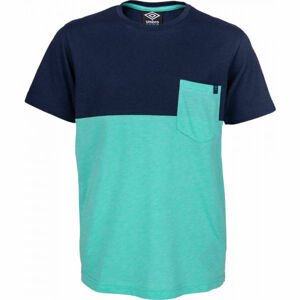 Umbro PUZZO Chlapecké triko s krátkým rukávem, Zelená,Tmavě modrá, velikost 128-134