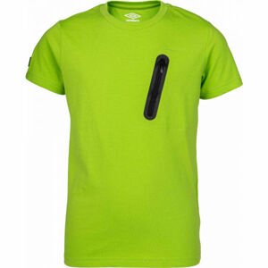 Umbro HARI Chlapecké triko s krátkým rukávem, zelená, velikost 140-146