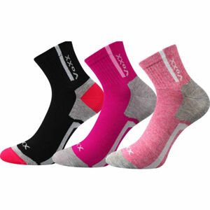Voxx MAXTERIK Dětské ponožky, Růžová,Šedá,Bílá, velikost 20-22
