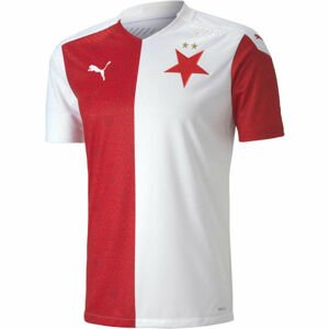 Puma SK SLAVIA SHIRT PROMO Pánský fotbalový dres, bílá, velikost XXL