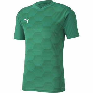 Puma TEAMFINAL 21 GRAPHIC JERSEY Pánské sportovní triko, zelená, velikost L