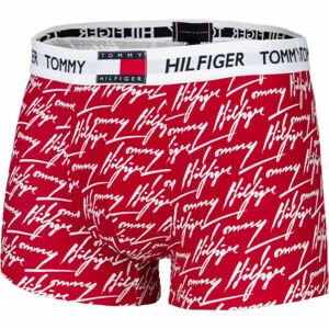 Tommy Hilfiger TRUNK PRINT Pánské boxerky, červená, veľkosť S