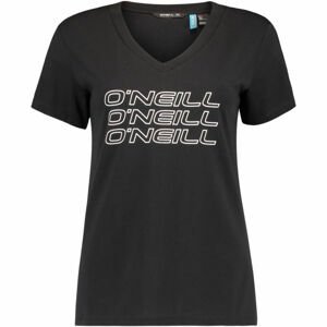 O'Neill LW TRIPLE STACK V-NECK T-SHIR Dámské tričko, černá, velikost M