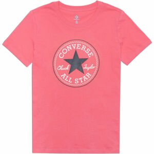 Converse CHUCK PATCH NOVA TEE Růžová S - Dámské tričko