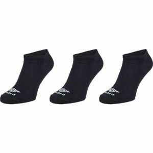 Umbro NO SHOW LINER SOCK - 3 PACK Ponožky, černá, velikost 35-38