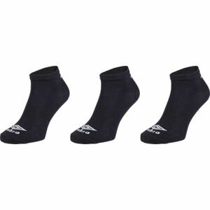 Umbro LINER SOCKS 3 PACK Ponožky, černá, velikost M
