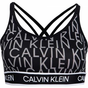 Calvin Klein LOW SUPPORT BRA Dámská sportovní podprsenka, Černá, velikost S