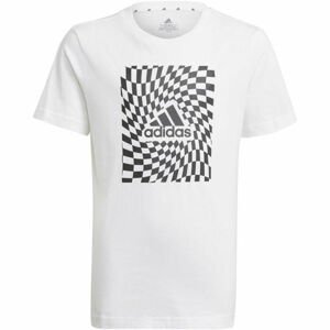 adidas G T1 TEE Chlapecké tričko, Bílá,Černá, velikost 140
