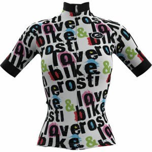 Rosti W BIKE AND LOVE Dámský cyklistický dres, bílá, veľkosť XL