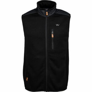 Willard CRISPIN Pánská kombinovaná fleecová vesta, Černá, velikost L