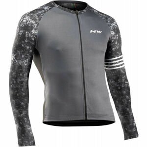 Northwave BLADE Pánský cyklistický dres, Tmavě šedá,Bílá,Černá, velikost L