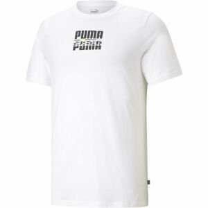 Puma CORE INTERNATINAL TEE Pánské triko, Bílá,Černá, velikost M