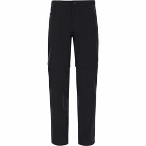 The North Face W RESOLVE CONVERTIBLE PANT Dámské outdoorové kalhoty, Černá,Bílá, velikost 4