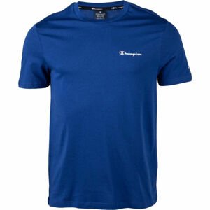 Champion CREWNECK T-SHIRT Pánské triko, Modrá,Bílá, velikost