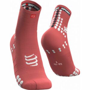 Compressport RACE V3.0 RUN HI Běžecké ponožky, lososová, veľkosť 39-41