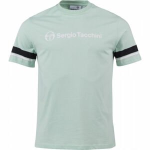 Sergio Tacchini ABELIA Pánské tričko, Světle zelená,Bílá,Černá, velikost XL