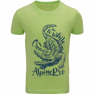 ALPINE PRO SHANTO Chlapecké triko, zelená, veľkosť 116-122